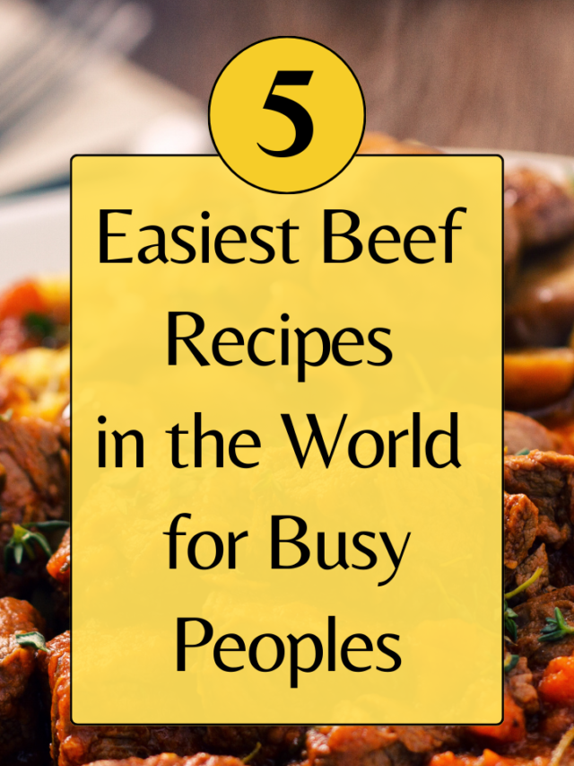 THE 5 EASIEST BEEF RECIPES IN THE WORLD